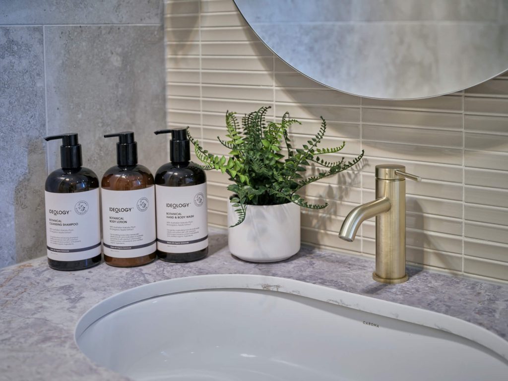 Greenwich Place bathroom sink and premium fixtures