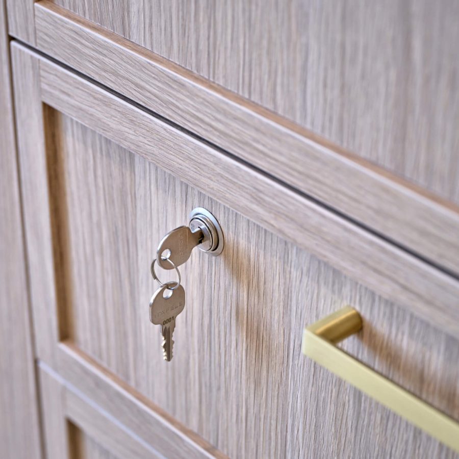 Greenwich Place Superior room drawer with lock and key